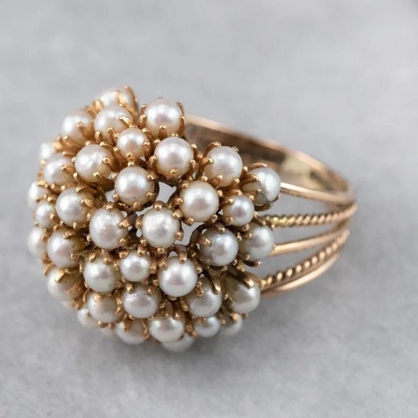 Vintage Pearl Ring Etsy