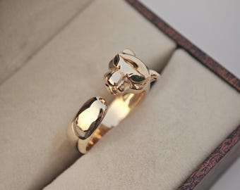 TOMWOOD ▽ square leopard ring