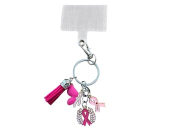 Telefoonhangertje, roze lintje, bewustwording van borstkanker, Roze Oktober