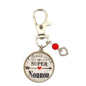 super nanny keychain, nanny gift, I&#39;m a super nanny