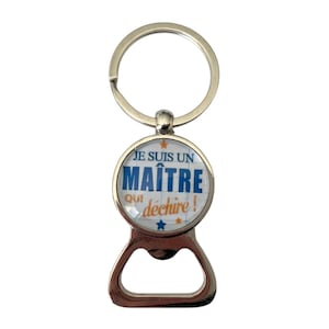 Regalo original para maestros: llavero abridor de botellas de agradecimiento para maestros, regalo personalizado de fin de año escolar para maestros: Maestro que mola