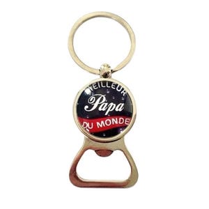porte clé décapsuleur pour le meilleur papa du monde