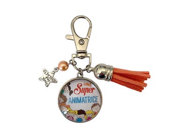 Gift for animator – super animator key ring – thank you – end of school year thank you gift