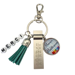 Original teacher gift – key ring with 4 GB USB key – thank you teacher – personalized teacher gift at the end of the school year