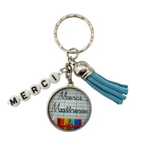 Original teacher gift – thank you teacher key ring – personalized teacher gift at the end of the school year