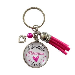 super nanny keychain, end-of-year gift, adorable nanny