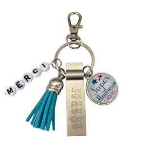 Original teacher gift – key ring with 4 GB USB key – thank you teacher – personalized teacher gift at the end of the school year