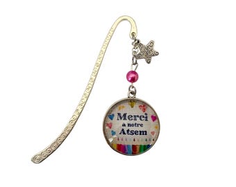 End of year gift for atsem – personalized bookmark – Thank you atsem – small original school gift