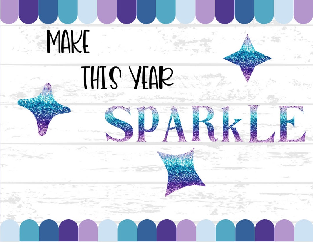 Sparkle Your Way Through This School Year Printable Bulletin Board - Etsy