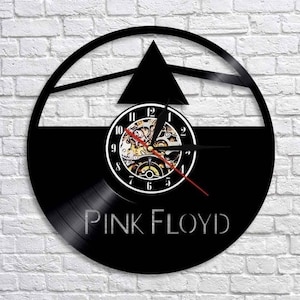 Pink Floyd Vinyl Record Clock, Dark Side Of The Moon, Music Fan Gift, Rock Band Art, Vintage Wall Decor, Anniversary Gifts For Husband