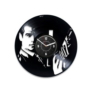 James Bond Schallplatte Schallplatte Uhr Unikat Mans Büro Deko Film Liebhaber Geschenk James Bond Wandkunst Hochzeit Geschenk für Bräutigam