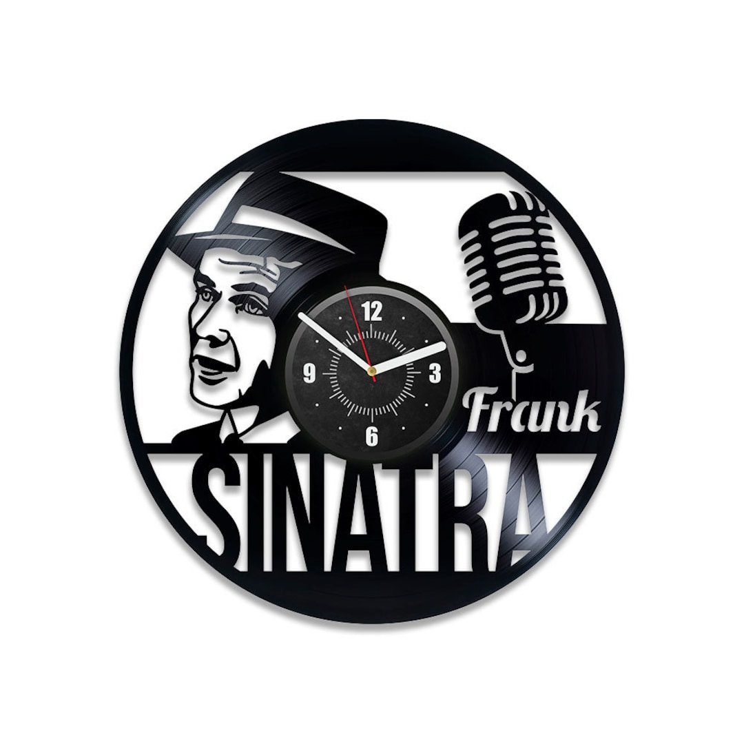 Frank Sinatra Vinyl Record Silent Wall Clock Retro Music Wall Art