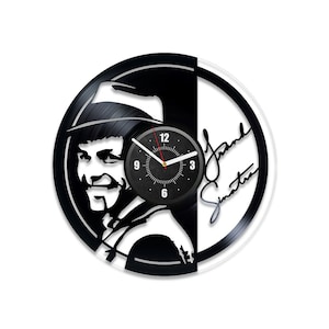Frank Sinatra Vinyl Record Laser Cut Wall Clock Music Legend Vintage Decor For Classroom Music Wall Art Wedding Gift For Couple