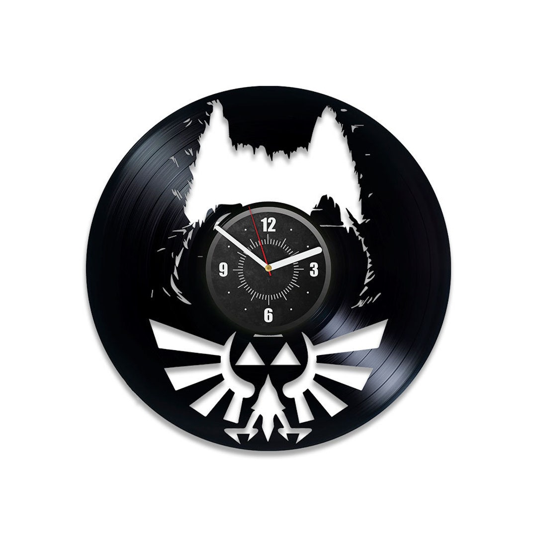 The Legend of Zelda Vinyl Record Silent Wall Clock Creative Decor for Gamer Room Video Game Wall