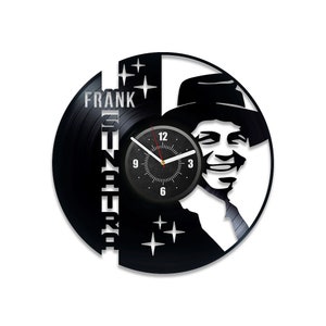 Frank Sinatra Vinyl Record Handmade Wall Clock Creative Decor For Home Office Music Legend Art New Home Gift For Fiance