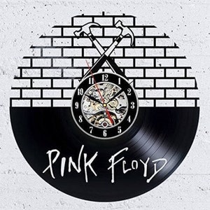 Pink Floyd Vinyl Record Clock, Music Lovers Gift, Rock Band Artwork, Retro Room Decor, Unique Wall Hanging, Home Decorating, Gifts For Her