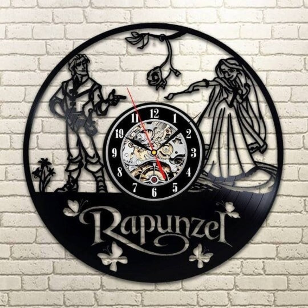 ★ ラプンツェル レコード盤 壁掛け時計 生活雑貨 908 送料無料 30cm レコード盤 壁掛け時計 数学 数式 計算式 数字 Math