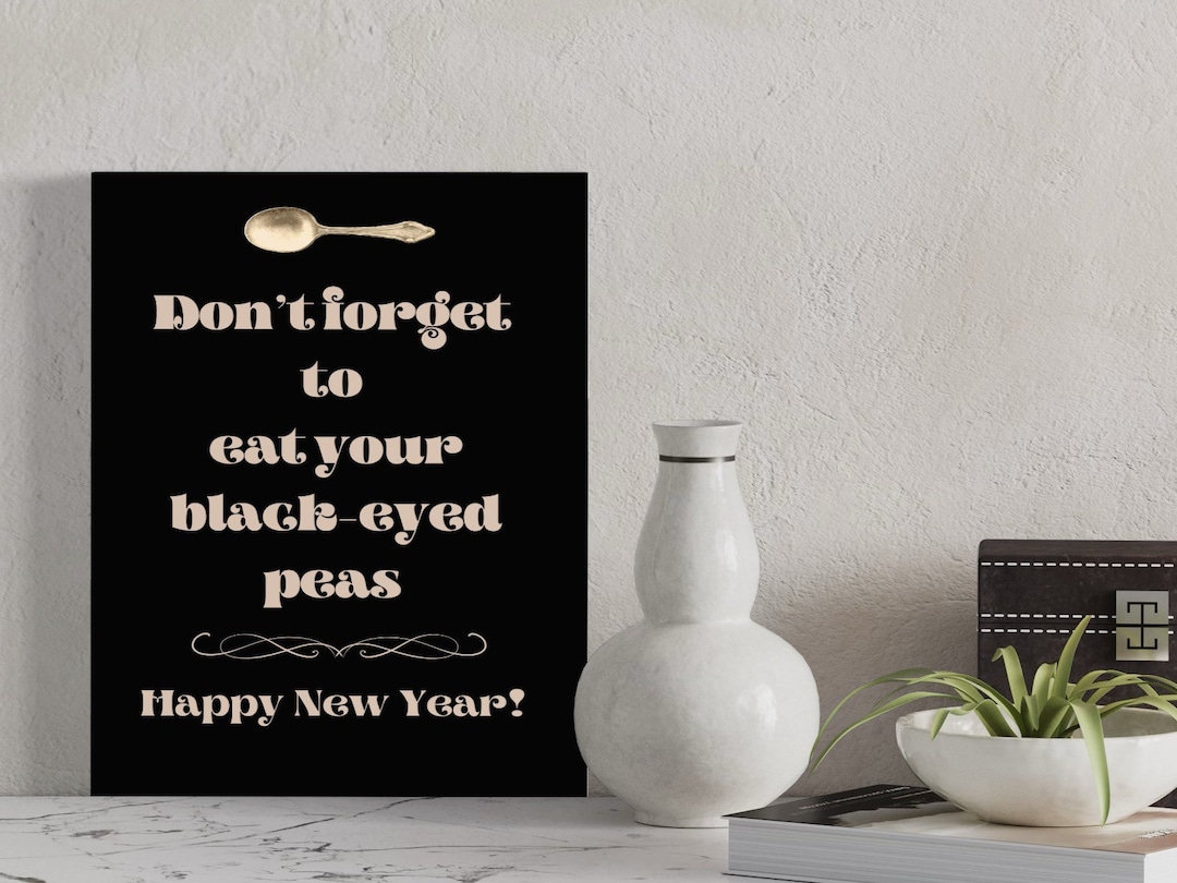 Kitchen Wall Art, Printables, New Year Good Luck, Kitchen Prints for ...