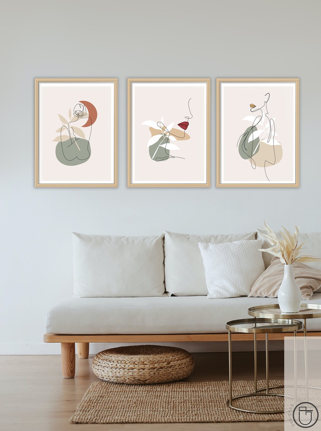 Woman Line Art Set Set of 3 Female Figure Naked Woman - Etsy Australia