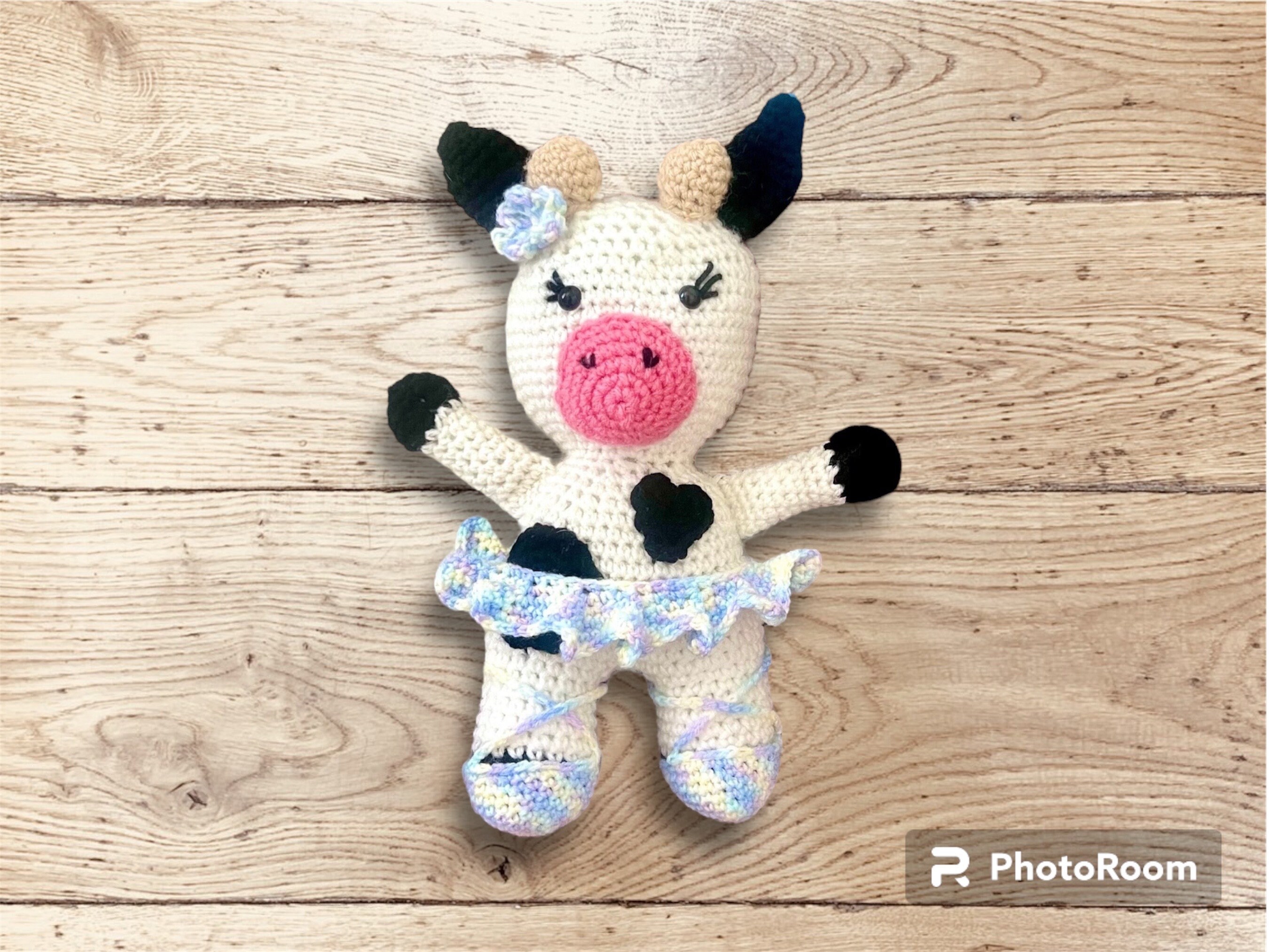 Crochet Avocado Cow With Removable Seed Handmade Cow and 