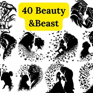 La bella e la bestia Svg, Rosa incantata Svg, Mandala Svg, Diserbo intricato Svg, Rosa incantata Svg, Regalo per lei Svg, File digitale