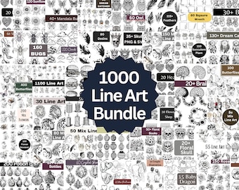 Line Art Bundle of 1000 | One Line Drawing | Minimalist | Wall Art | Line Drawing | Single Line Drawing | Minimalist Art | Line Art Woman