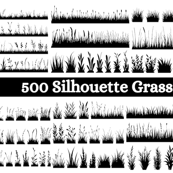 GRASS SVG, Grass Bundle Svg, Grass Cricut , Grass Clipart , Grass Vector , Grass Silhouette