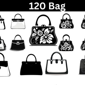 Handtasche svg, Handtasche Silhouette, Damen Geldbörse svg, Frauenhandtasche svg, Damenhandtasche Kontur, Handtasche png