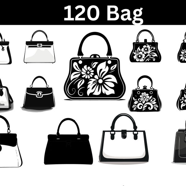 Handbag svg, Handbag silhouette, Ladies purse svg, Woman handbag svg, Ladies handbag silhouette, Handbag png