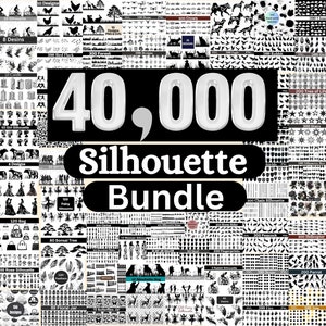 40K Silhouette Designs , Silhouette Full Bundle which includes 131 Bundles