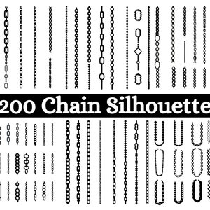 Chain SVG Bundle, Chain dxf, Chain png, Chain eps, Chain vector, Chain cut files, Chain Link svg, Breaking Chains svg, Chains svg