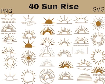 Sunrise SVG | Sun Svg for Cricut | Sunrise Clipart | Sunrise Cut File | Sun Svg Bundle | Sunset SVG | Sunrise |Sunset Silhouette |Sun Vector