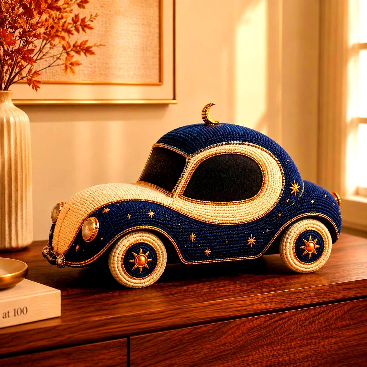 30 Crochet Car Patterns to Stitch Fun Vehicles, Classic Cars, and Cute Amigurumi Designs 20 Celestial Vintage Car Pattern
