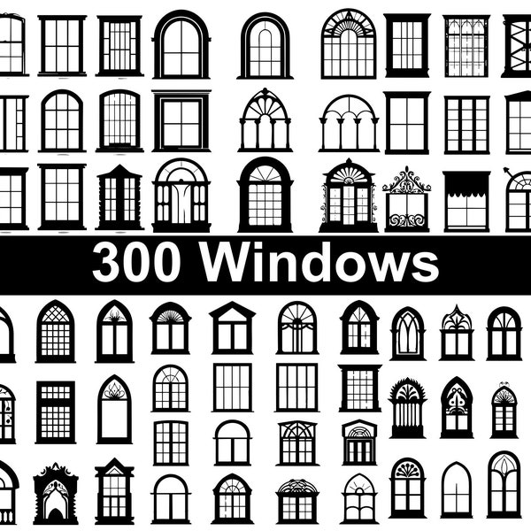 Window SVG Bundle, Window dxf, Window png, Window eps, Window vector, Window cut files,Window monogram, Open Window svg