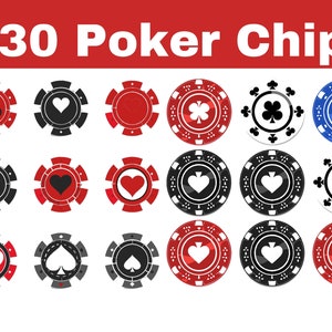 Jetons de casino Svg | Jetons de poker Svg | Jetons de jeu SVG | Jetons de casino Cricut Silhouette |