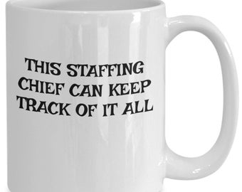 Tracking it all staffing chief track specialist no one gets away staffing chief includes everyone you won't feel left out with this staff...