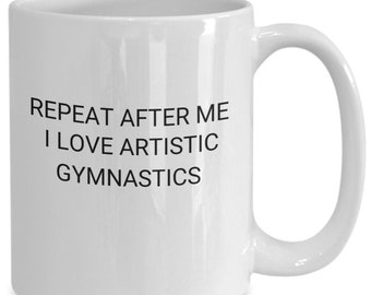 Gimnasia artística tumbling mat fiebre leotardos regalo taza café té cerámica apto para lavavajillas apto para microondas equipo bar agarres de entrenamiento...