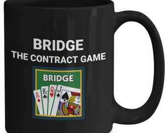 Bridge trick taking card game contract bridge 53 card deck game rules gift mug cup coffee tea contract bridge for beginners contract brid...