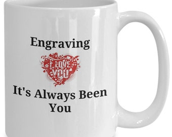 Grabado delirando para grabar rave para grabar para ti amor grabado pluma de grabado taza de regalo taza café té grabador láser grabado tumbl...