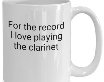 Clarinet reeds ornament stand gifts accessories cleaning kit mouthpiece mug cup coffee tea high grade ceramic dishwasher safe