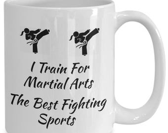 Artes marciales, deportes de lucha, kung fu, karate, judo, kendo, entrenamiento de combate, regalo para ella, regalo para él, taza, café, té, autodefensa, competición...