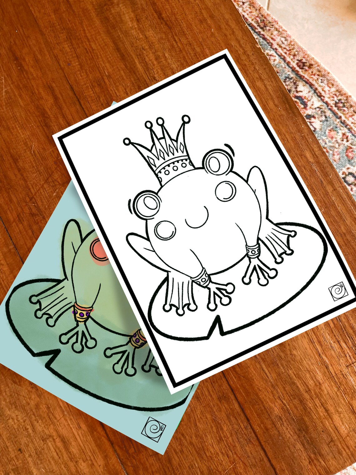 Frog Prince Colouring in Page Digital Download Printable - Etsy