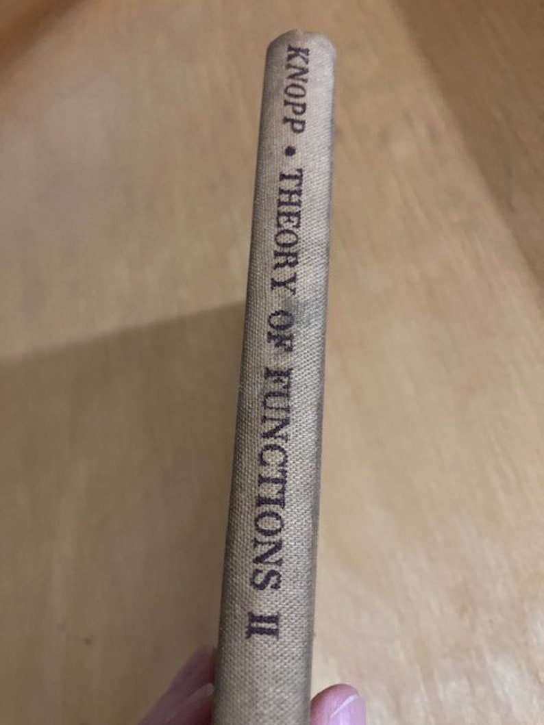 Theory of Functions parts I and II by Dr. Konrad Knopp 1945 and 1947 image 5