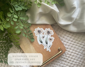 Love Yourself Flower || Mental Health Sticker || Motivational Sticker || Waterproof Dishwasher Safe Premium Vinyl Sticker
