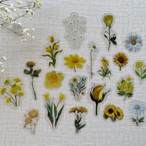 Pegatinas de flores prensadas, juego de pegatinas, paquete de pegatinas para computadora portátil, pegatinas de flores para planificador, accesorios para Bullet Journal, Bullet Journal 2022