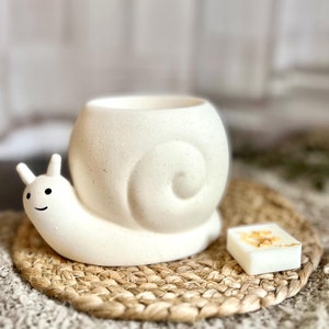 Geschenkset - aromalamp slak 3x wax melts van koolzaadwas en natuurlijke etherische oliën Paasgeurwas geurlamp cadeau natuur