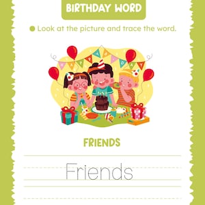Birthday Activity Book, Kids Birthday Games, Birthday Coloring, Birthday Printable, Kids Birthday, Party Favor, Birthday Party Favor, PDF