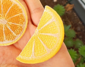 Patch Thermocollant Tranche de Citron Grand Patch Thermocollant Patch Thermocollant Applique Kawaii Mignon