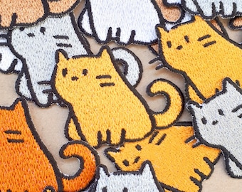 Finally Home Toppa Termoadesiva Gatto Portafortuna – Patch Da Stiro Nera Con Maneki-neko, Simbolo Di Fortuna, Applicabile Su Tessuti