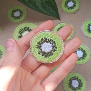 Parche termoadhesivo Kiwi Parche termoadhesivo Aplique Pequeño Macro Kawaii Lindo